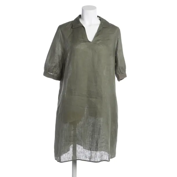 Kleid, in Olivgrün, Leinen, Hugo Boss Black Label