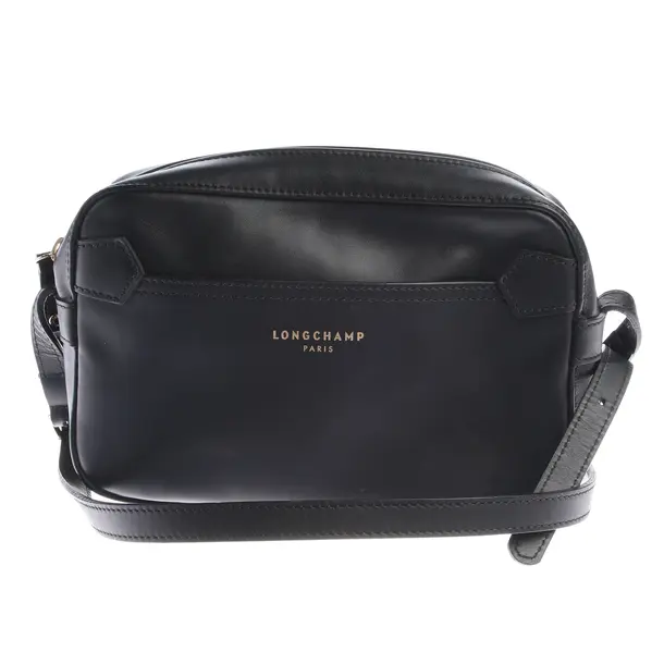 Schultertasche, in Schwarz, Leder, Longchamp