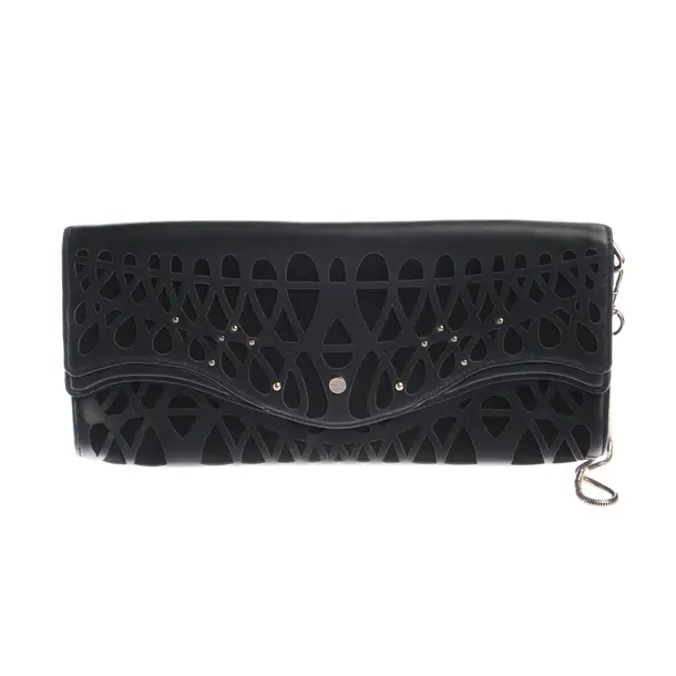Clutch, in Schwarz, Leder, Hugo Boss Black Label