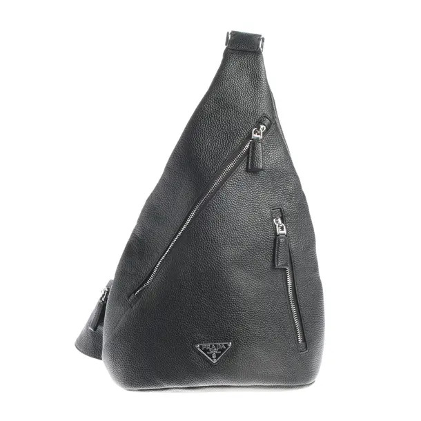 Rucksack, in Schwarz, Leder, Prada