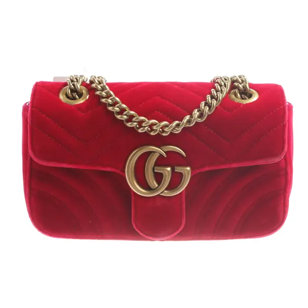 Shoulder Bag, in Red, Polyester, Gucci