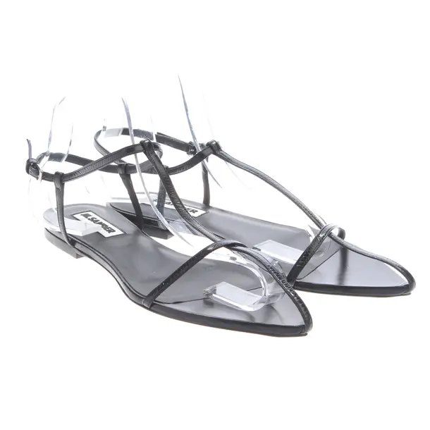 Strappy Sandals, in Black, Jil Sander