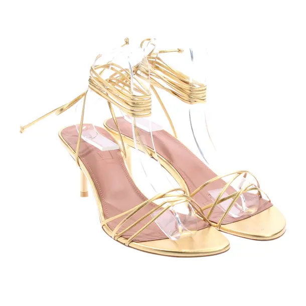 Sandaletten, in Gold, Amina Muaddi