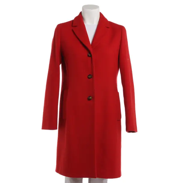 Mid-Season Coat, in Red, Wool, Max Mara
