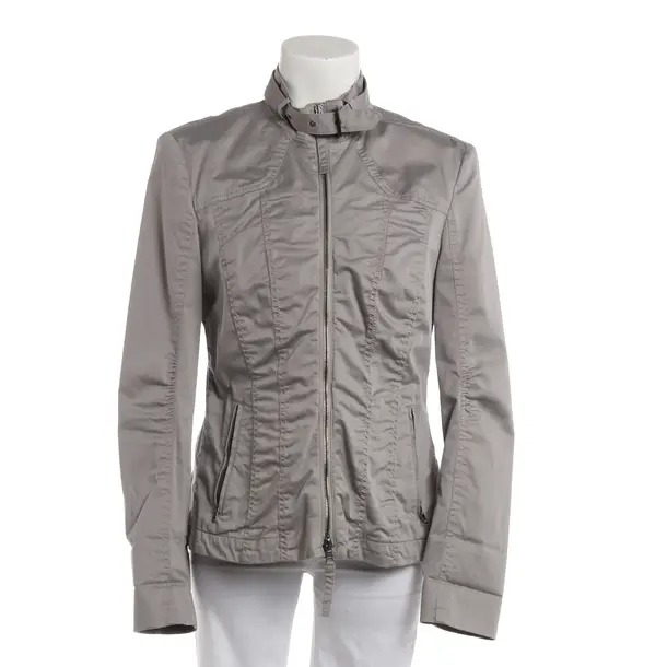 Summer Jacket, in Light Gray, Cotton, Marc Cain