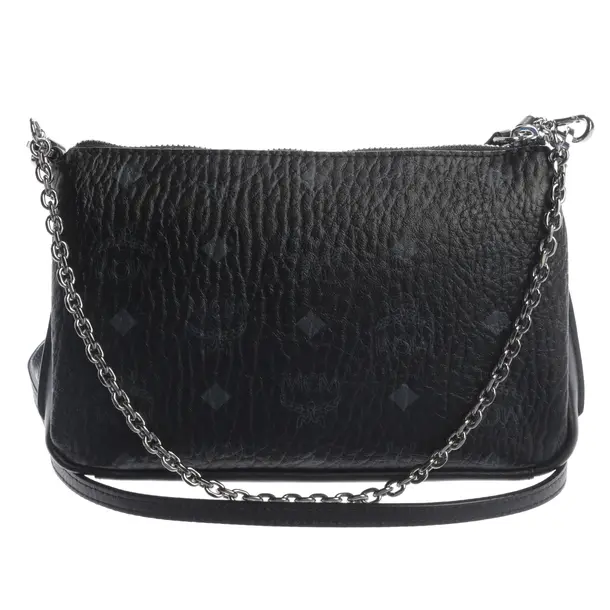 Umhängetasche, in Schwarz, Leder, MCM