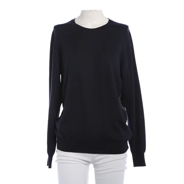 Wollpullover, in Navy, Wolle, Closed