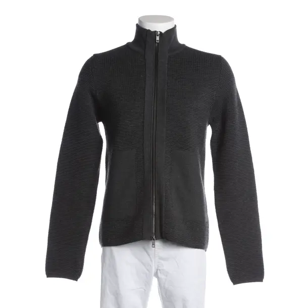 Cardigan, in Dark Gray, Wool, Zegna