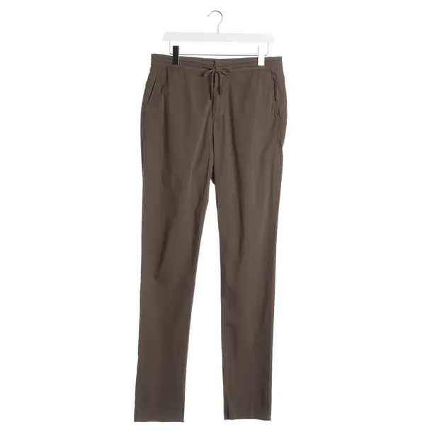 Pantaloni, in Marrone scuro, Cotone, Zegna