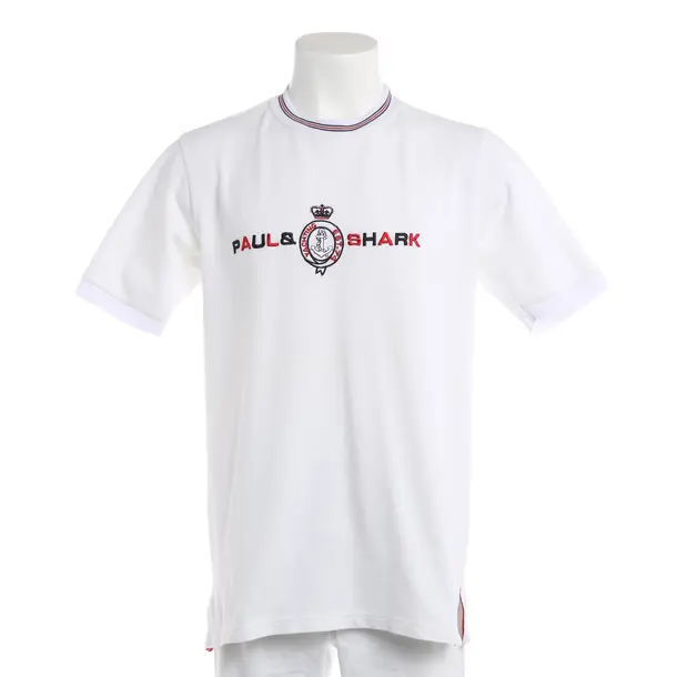 T-Shirt, in Weiß, Baumwolle, Paul & Shark