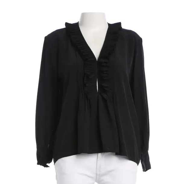 Bluse, in Schwarz, Seide, Sandro