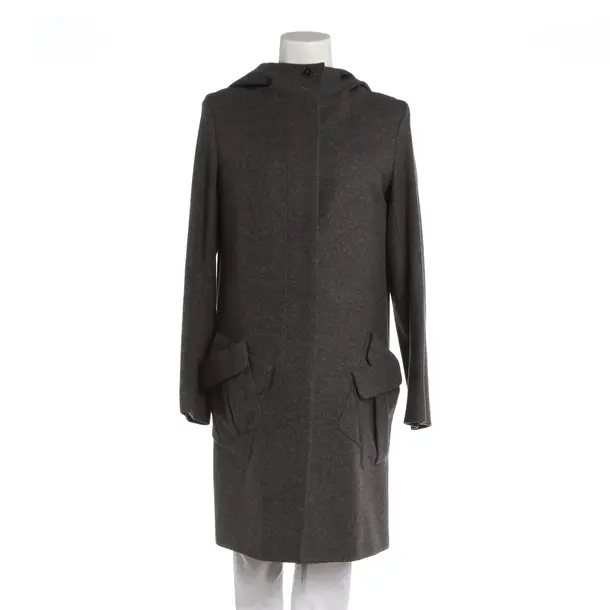 Mid-Season Coat, in Gray, Cotton, Jil Sander