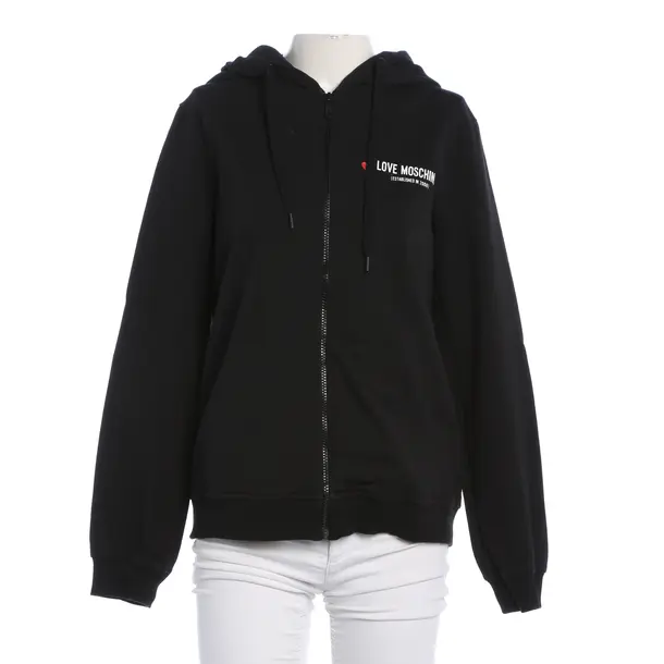 Hoodie, in Black, Cotton, Love Moschino