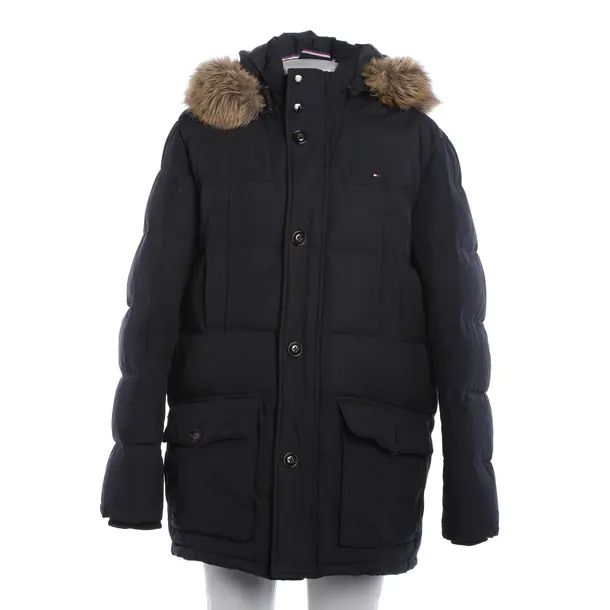 Winter Jacket, in Navy, Cotton, Tommy Hilfiger