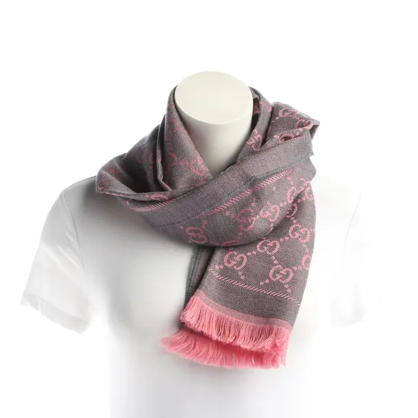 Schal, in Grau, Wolle, Gucci