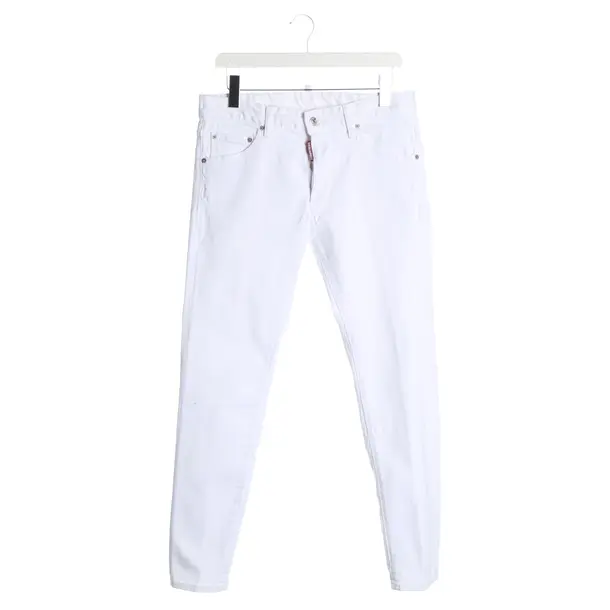 Jeans Slim Fit, in Weiß, Baumwolle, Dsquared