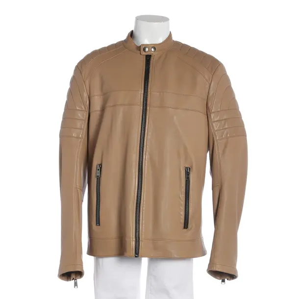 Giacca in pelle, in Marrone chiaro, Pelle, Hugo Boss Etichetta Nera