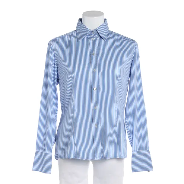 Bluse, in Blau, Baumwolle, Van Laack