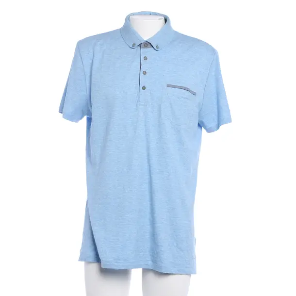 Polo Shirt, in Light Blue, Cotton, Hugo Boss Orange