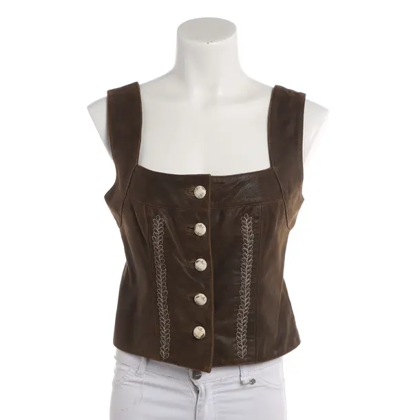 Top, in Brown, Leather, Sportalm