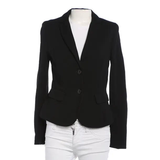 Blazer, in Black, Cotton, Marc Cain
