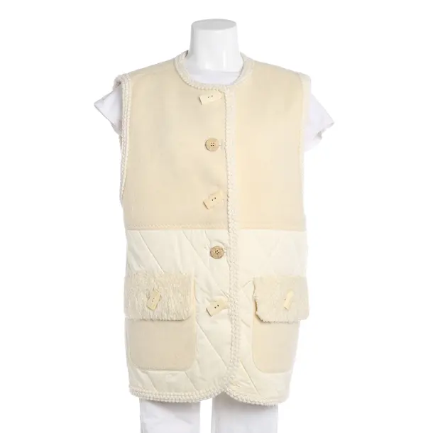Vest, in Cream, Wool, Sportalm