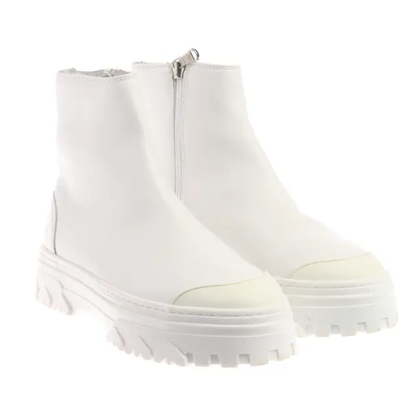 Ankle Boots, in White, Patrizia Pepe