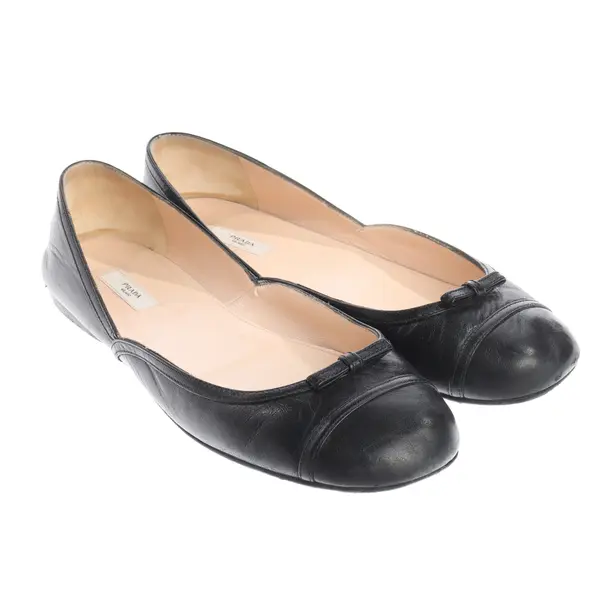 Ballet Flats, in Black, Prada