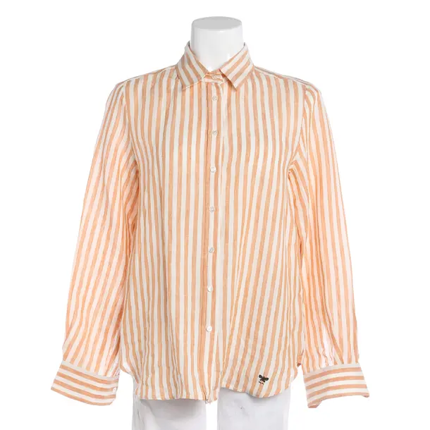 Bluse, in Orange, Leinen, Max Mara