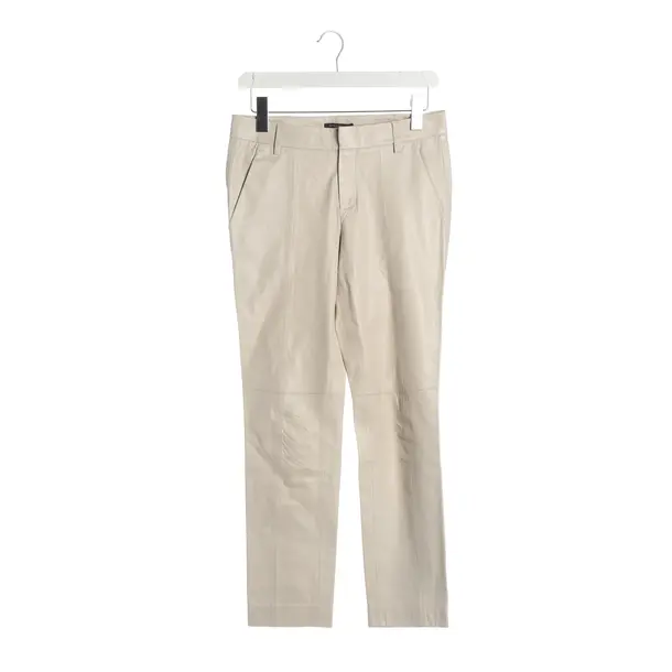 Pants, in Beige, Leather, Strenesse