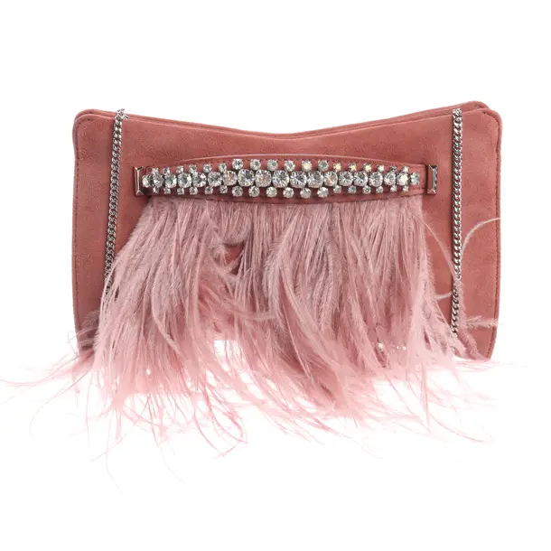 Clutch, in Rosa, Leder, Jimmy Choo