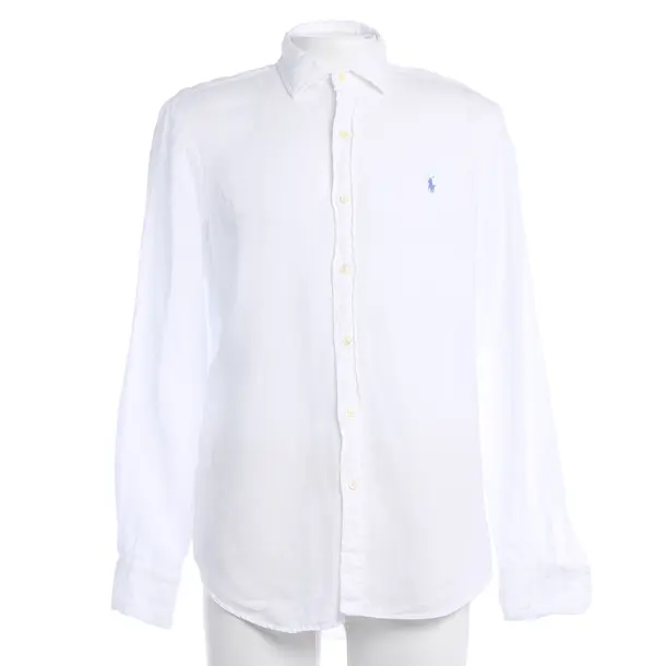 Shirt, in White, Linen, Polo Ralph Lauren