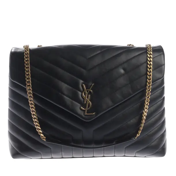 Schultertasche, in Schwarz, Leder, Saint Laurent