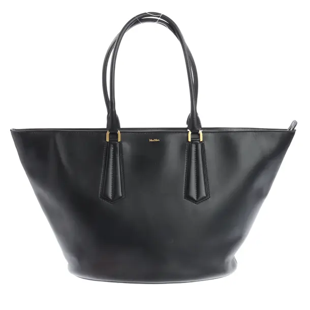 Schultertasche, in Schwarz, Leder, Max Mara