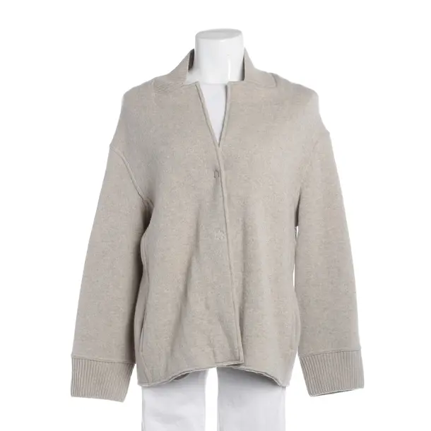 Strickjacke, in Hellgrau, Wolle, Bruno Manetti