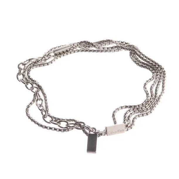 Cinture, in argento, Metallo (metallico, metallizzato), Calvin Klein