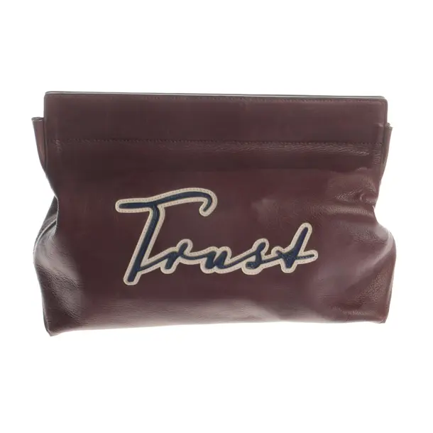 Clutch, in Bordeaux, Leder, Jil Sander