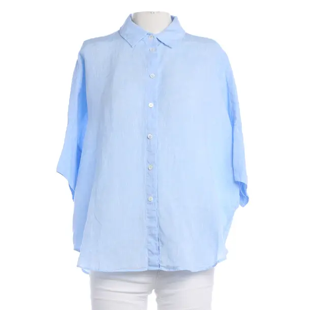 Blouse, in Blue, Linen, Robert Friedman