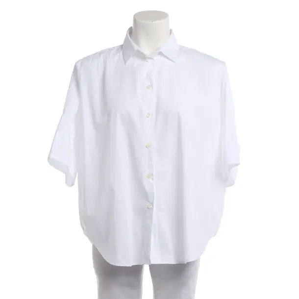 Blouse, in White, Cotton, Robert Friedman