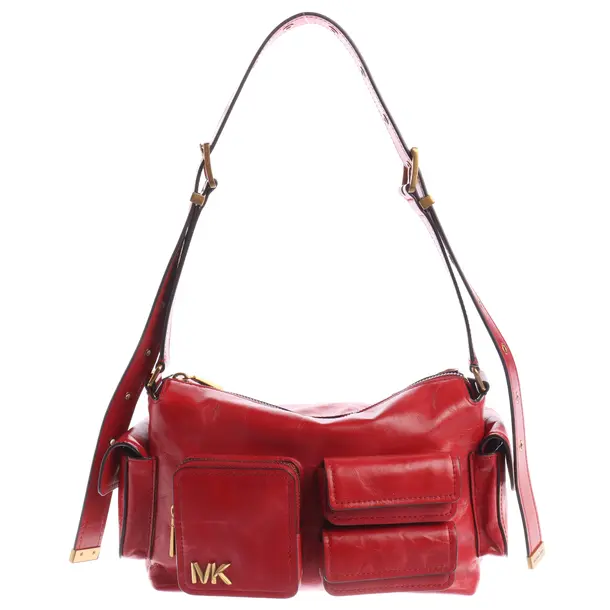 Schultertasche, in Rot, Leder, Michael Kors
