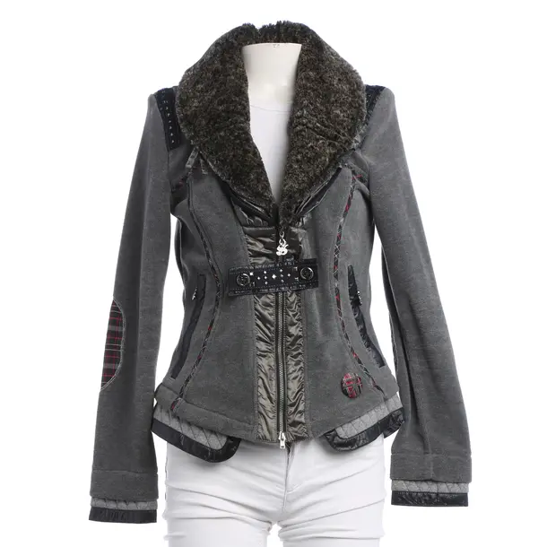 Zip-up Hoodie, in Gray, Polyester, Sportalm