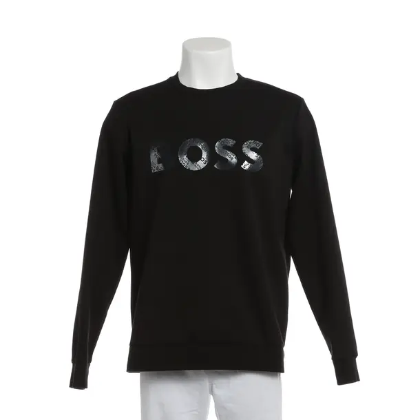 Sweatshirt, in Black, Cotton, Hugo Boss Green