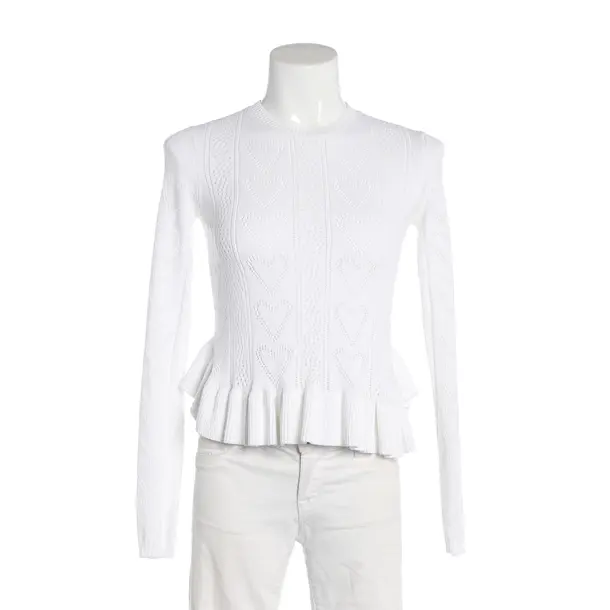 Jumper, in White, Cotton, Maje