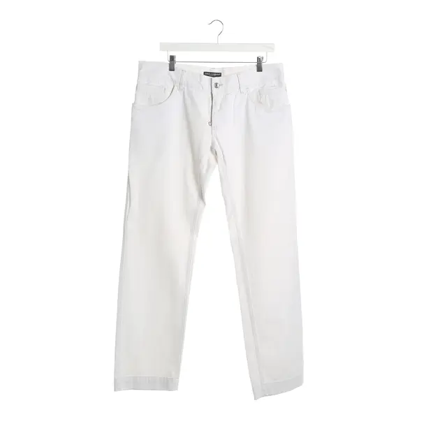 Relaxed Jeans, in White, Cotton, Dolce & Gabbana