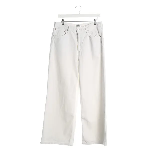 Straight Fit Jeans, in Cream, Cotton, Agolde