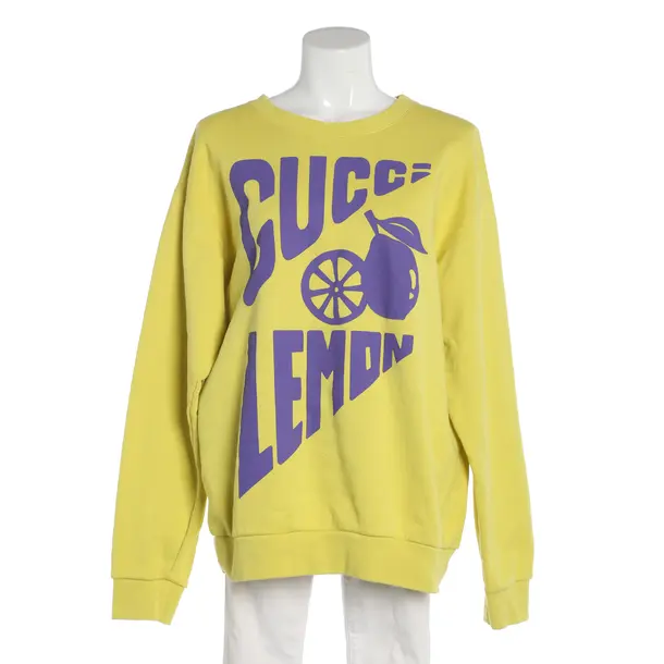 Sweatshirt, in Gelb, Baumwolle, Gucci