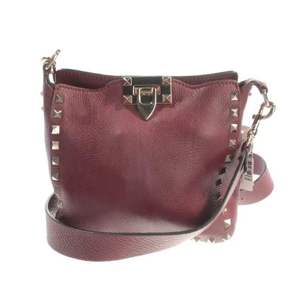 Shoulder Bag, in Bordeaux, Leather, Valentino