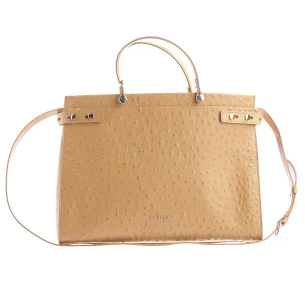 Handtasche, in Hellbraun, Leder, Furla