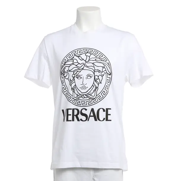 T-Shirt, in Weiß, Baumwolle, Versace