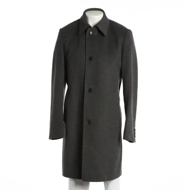Overcoat, in Gray, Wool, Hugo Boss Black Label